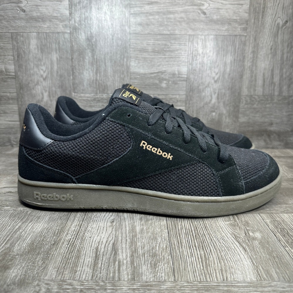 Reebok Royal Complete Sneakers Mens 12 Black Suede Casual NEW